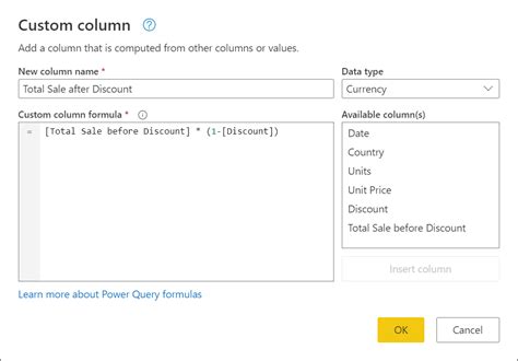 Adicionar uma coluna personalizada (Power Query)